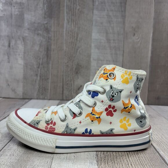 Converse Chuck Taylor AllStar CTAS High Top Boys Toddler Size 12 Wolf Pack White - Picture 6 of 13